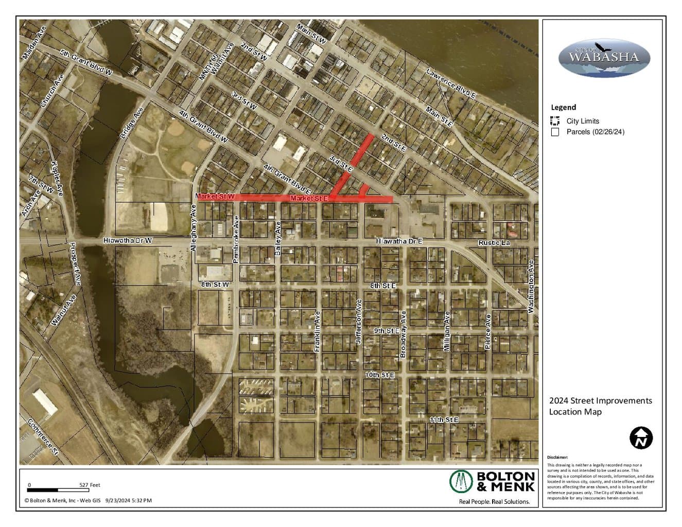 2024 Street Improvements Location Map 1 Pdf - City Of Wabasha