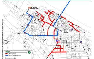 4 25 2023 Road Closure Map 1 - City Of Wabasha