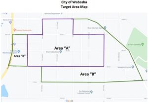 City Of Wabasha Target Area Map - City Of Wabasha