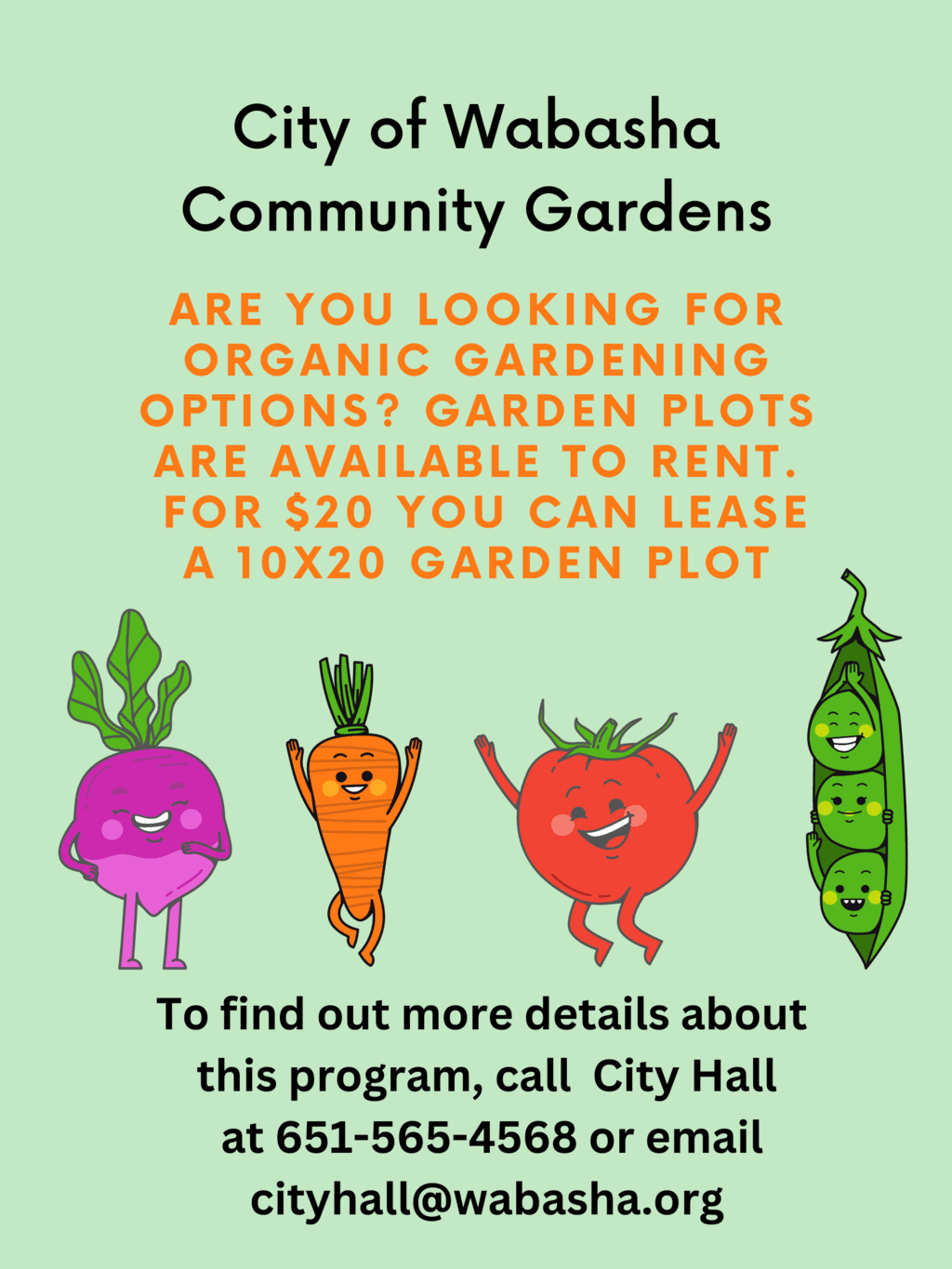 Community Garden Plots Available for Rent City of Wabasha