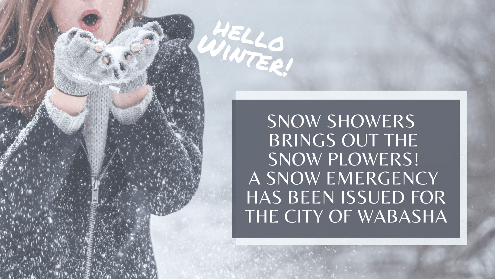 Grey White Its Time For Winter Facebook Cover 1 - City Of Wabasha