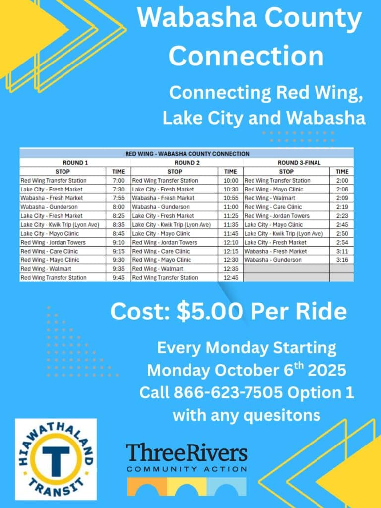 Wabasha County Connection Flyer - City of Wabasha