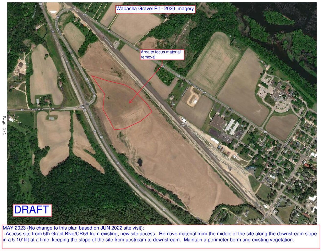 Sand Removal Site Wabasha Gravel Pit 2 Pdf - City Of Wabasha