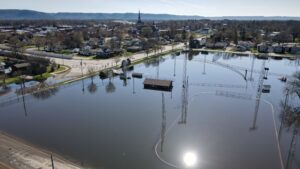 Athletic Field Underwater - City Of Wabasha
